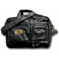 Leatherette Attache W/ Logoed Medallion (Die Struck)